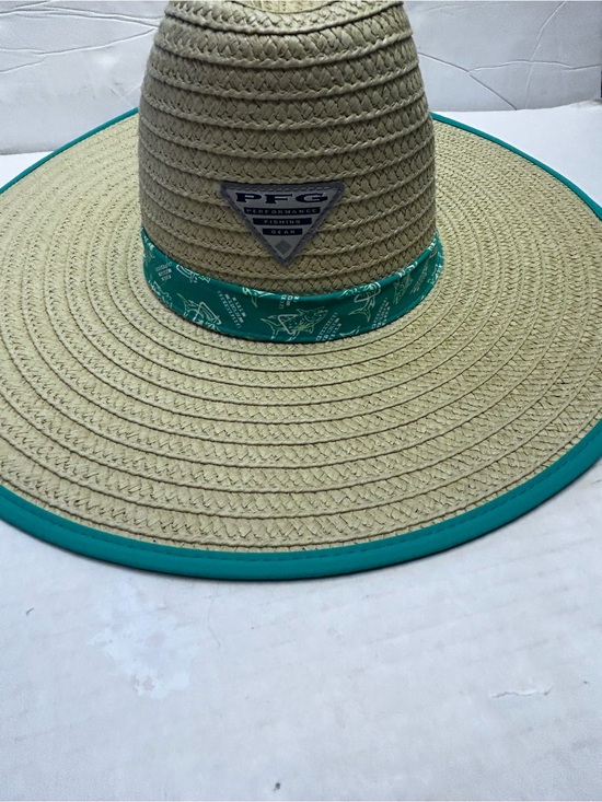 Columbia Accessories - Performance Straw Sun Hat with Teal Trim unisex S/M